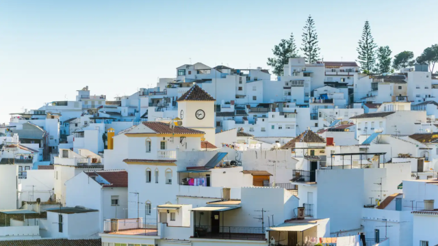 Vistas de Algarrobo, en la provincia de Málaga.