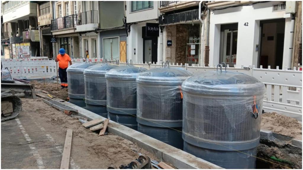 Los nuevos contenedores de la calle San Andrés