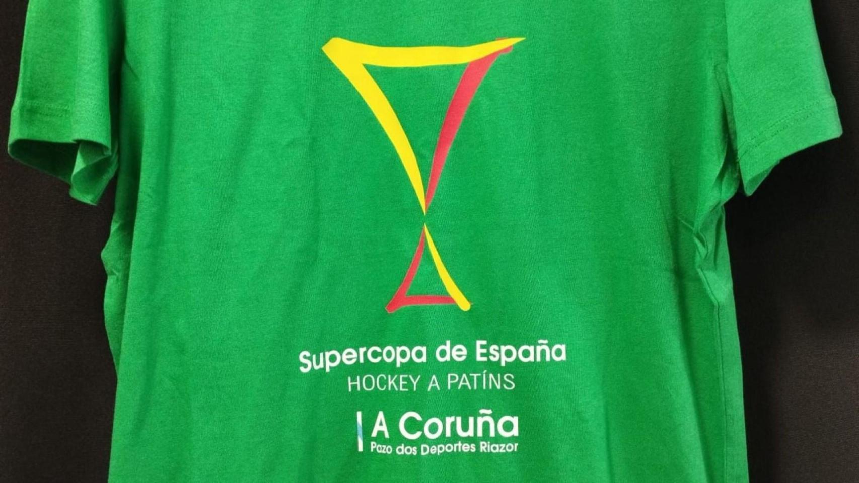 El Deportivo Liceo saca a la venta camisetas koruñas con motivo de la Supercopa de España