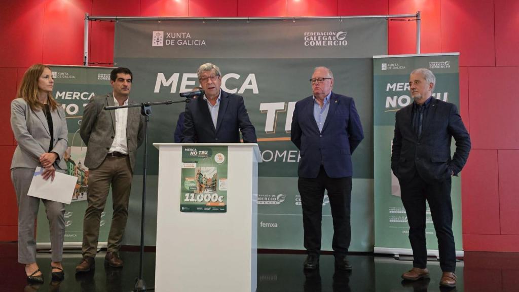 Presentación de la campaña 'Merca no teu comercio A Coruña'