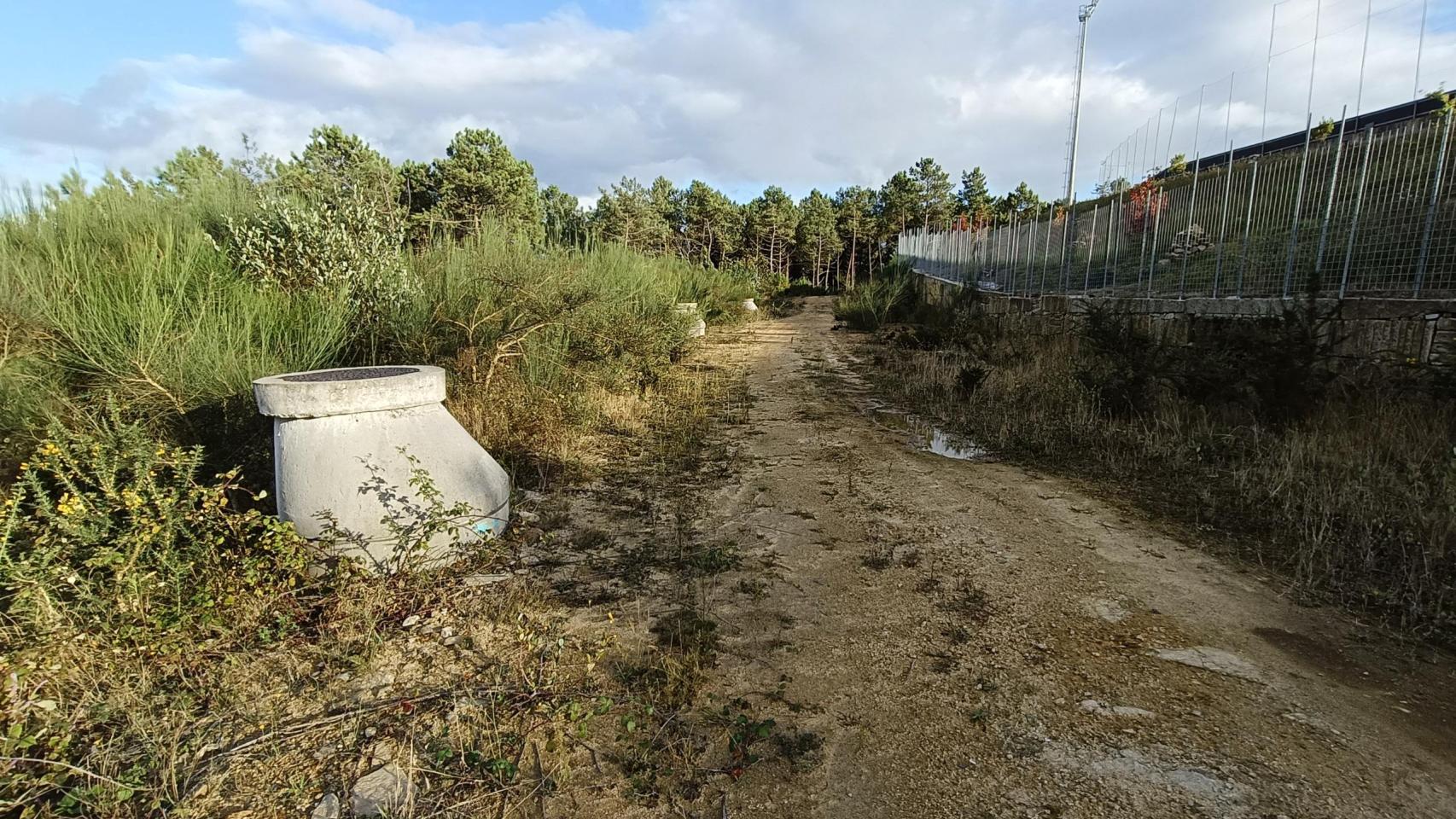 Vertidos procedentes de la ciudad deportiva del Celta