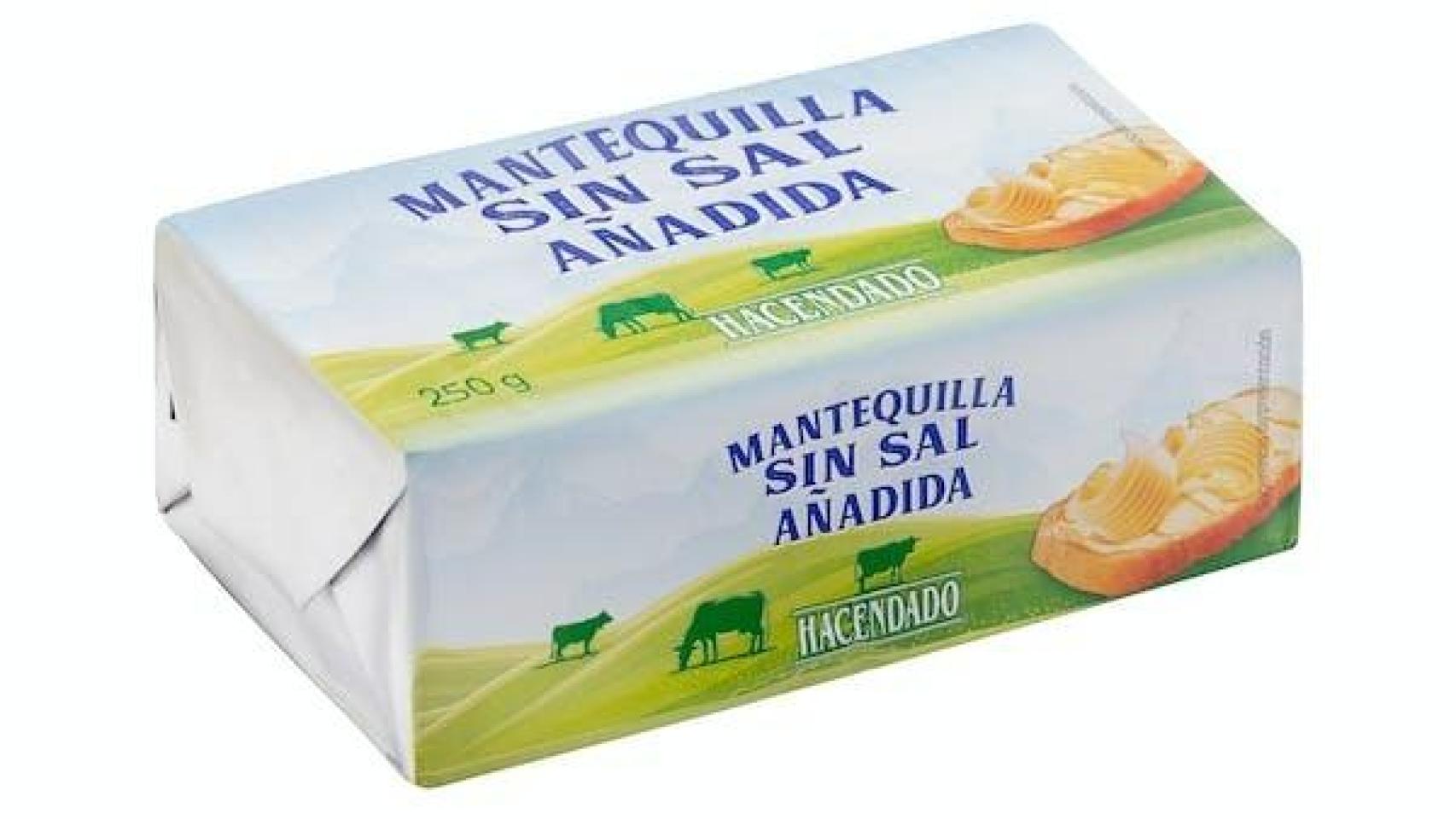 Mantequilla de Hacendado.