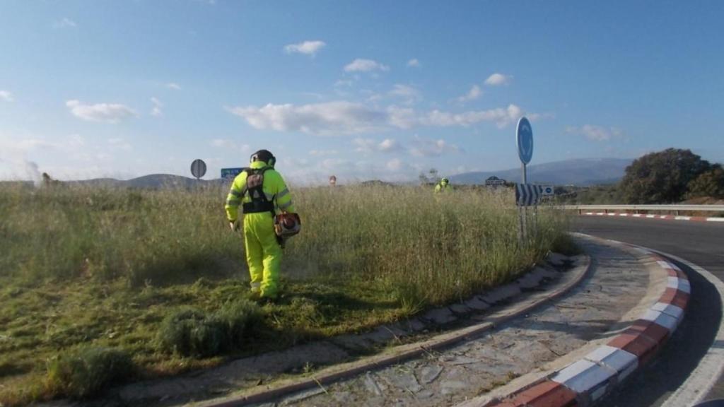 Trabajos de mantenimiento en las carreteras de titularidad estatal en Salamanca