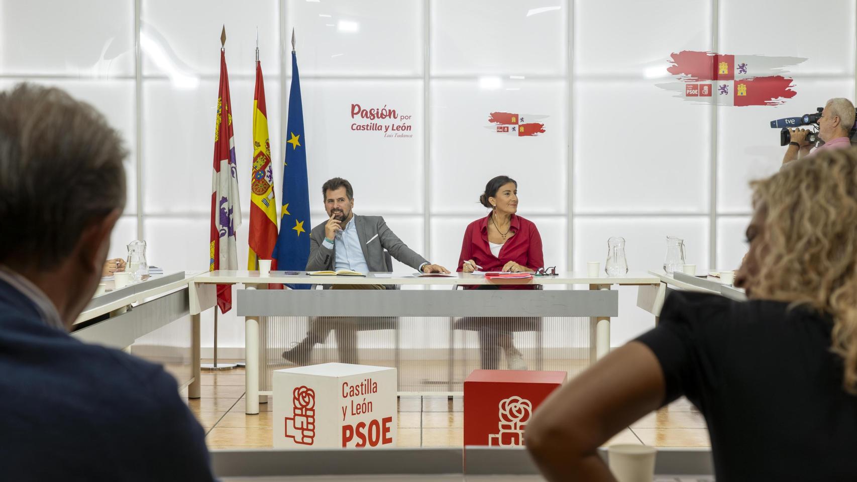 El secretario general del PSOECyL, Luis Tudanca, en la Comisión Ejecutiva Autonómica del PSOE de Castilla y León