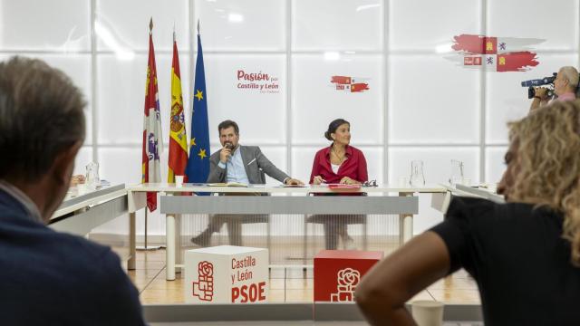 El secretario general del PSOECyL, Luis Tudanca, en la Comisión Ejecutiva Autonómica del PSOE de Castilla y León