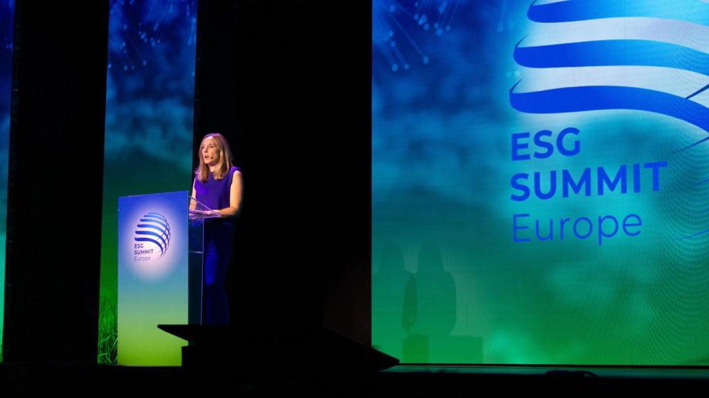 Mónica Rico durante el ESG Europe Summit 2024