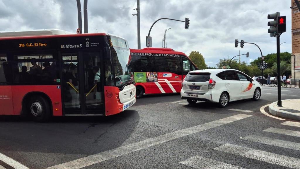 Transporte público en la región de Murcia.