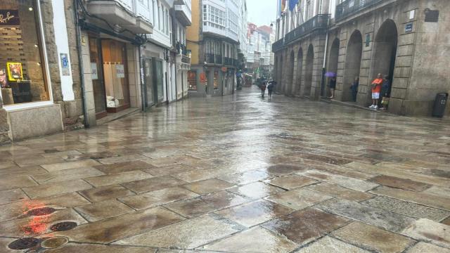 Lluvia en octubre en A Coruña.