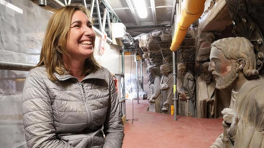 Ana Laborde, directora de la intervención para rehabilitar el Pórtico de la Gloria.