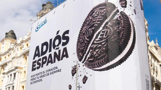 El cartel publicitario de Oreo.