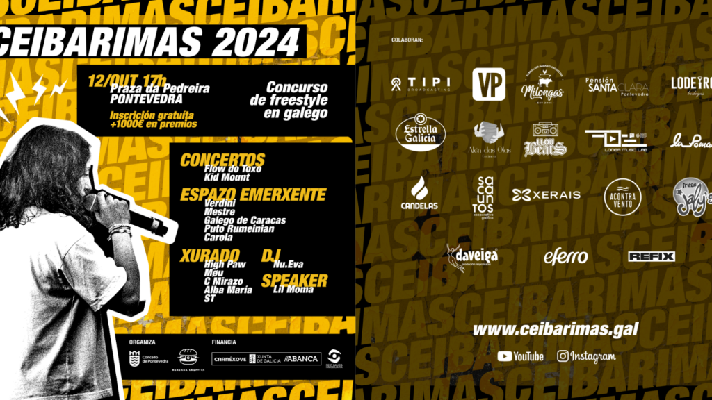 Cartel de CeibaRimas 2024.