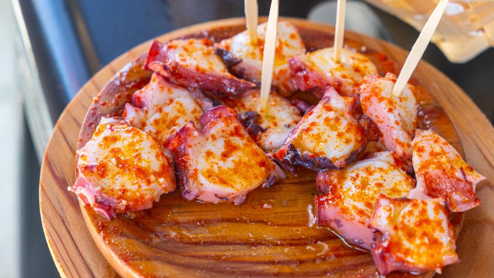 Tapa de pulpo.