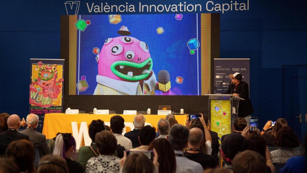 José Luis Farias, director de Weird Market y Weird Invest, durante la presentación del evento, este 3 de octubre en Valencia.