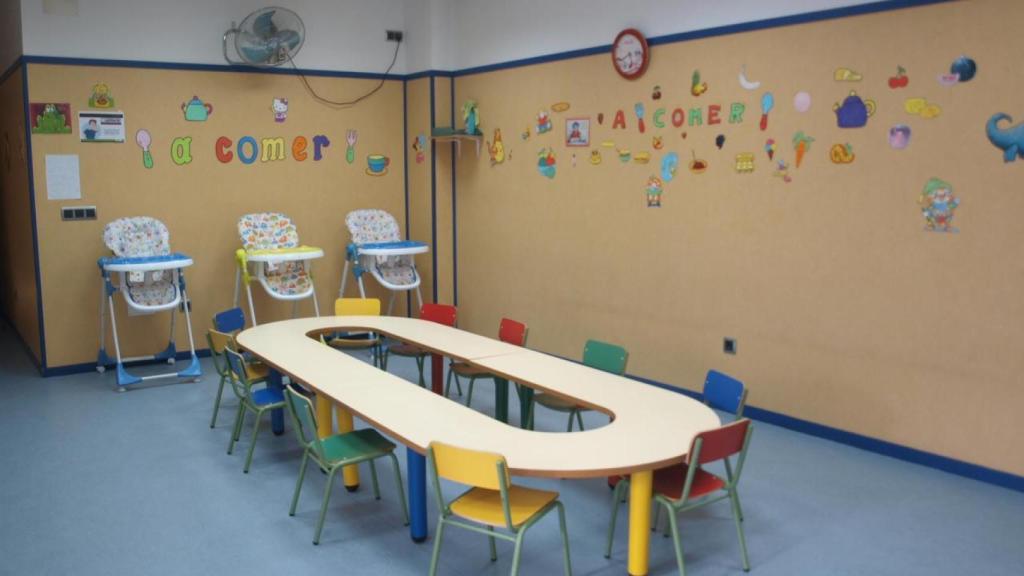 El interior de la escuela Los Patitos de Noma