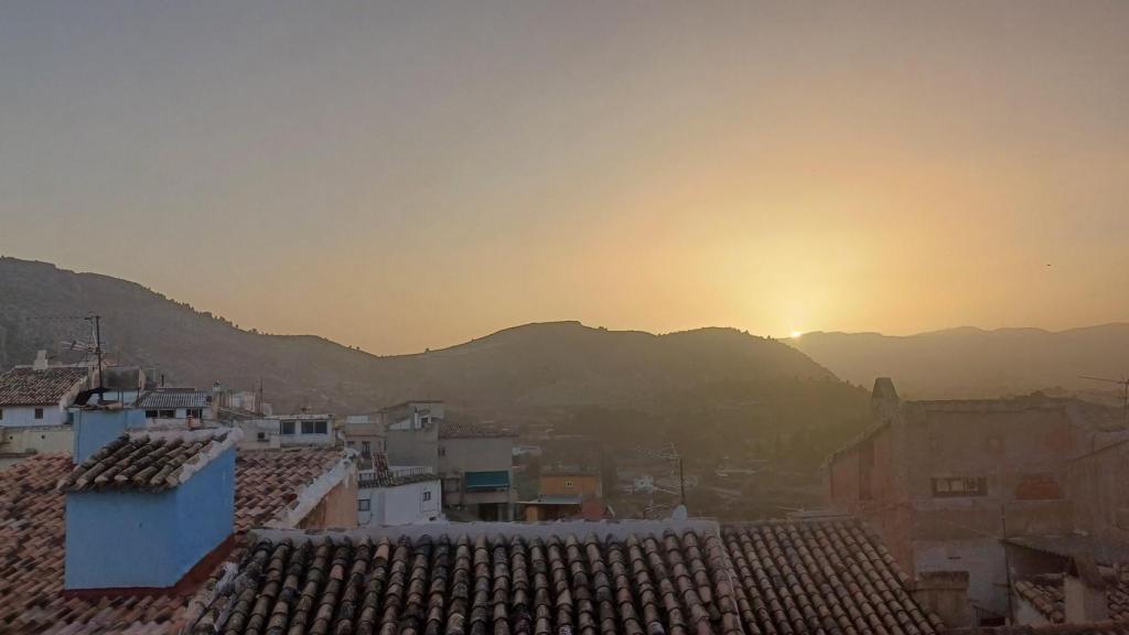 El atardecer, visto desde lo alto del casco antiguo de Cehegín.