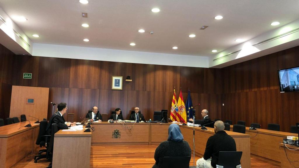 El acusado en el juicio celebrado este jueves en la Audiencia Provincial de Zaragoza.