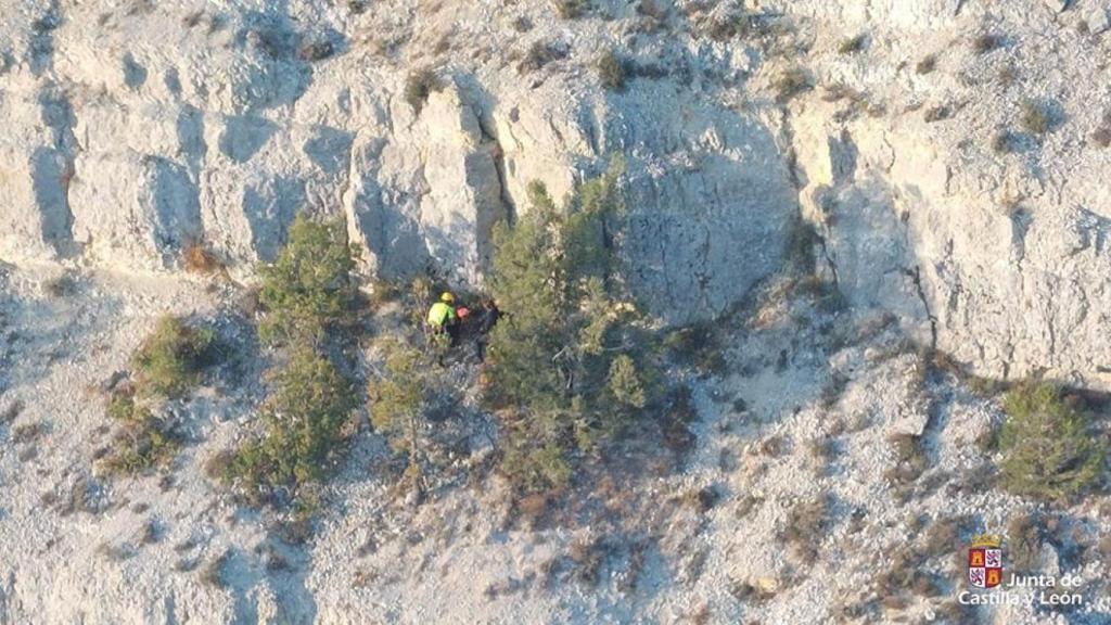 Imagen del rescate en la provincia de Burgos