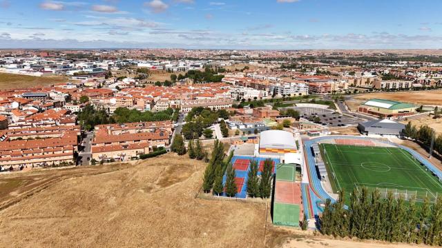 Vista aérea de Carbajosa de la Sagrada, en la provincia de Salamanaca