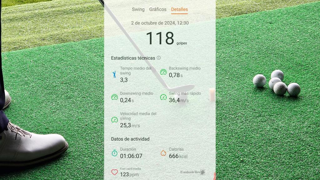 Datos en la app Huawei Salud