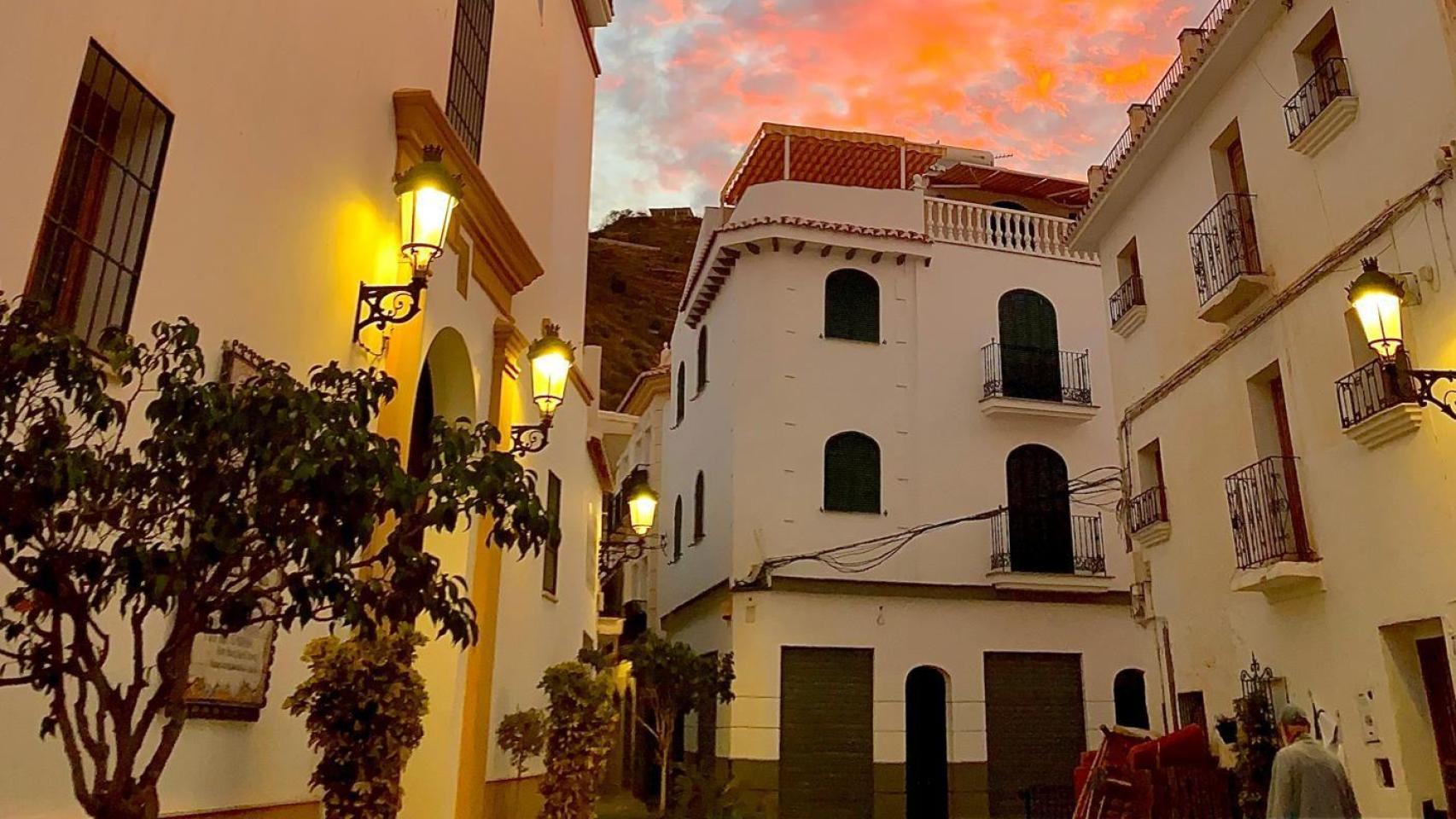 Casas blancas de Algarrobo.