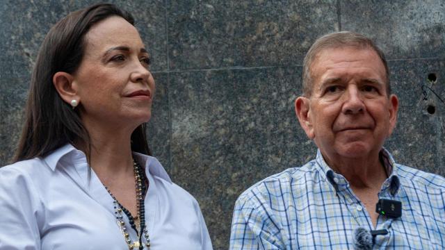 María Corina Machado y Edmundo González juntos en Caracas el pasado 21 de julio.