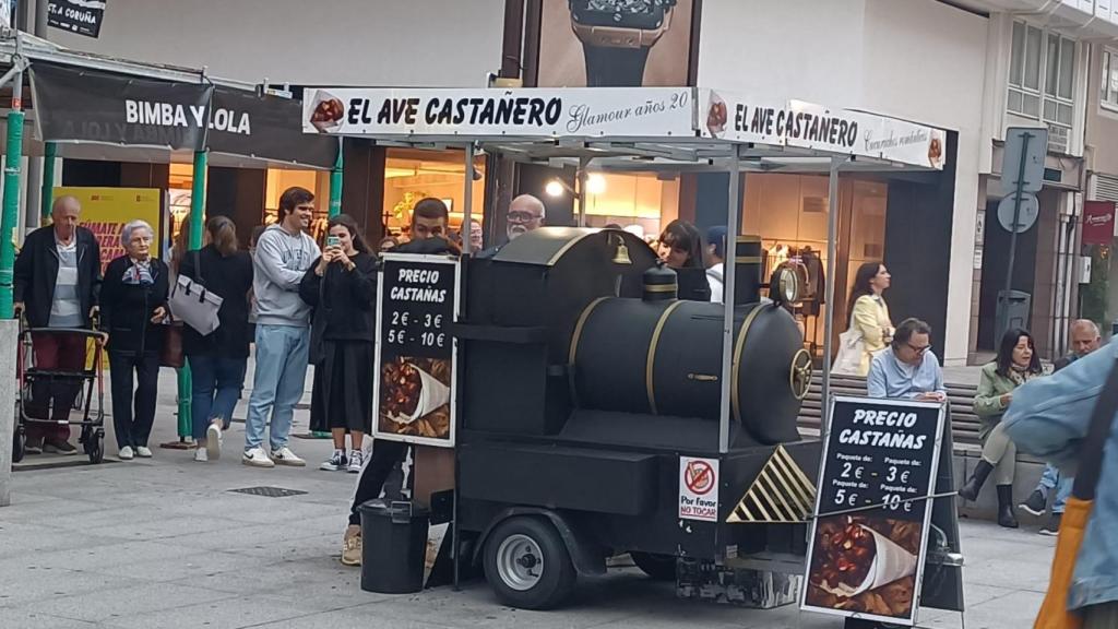 El puesto de las castañas vuelve a la de la Plaza de Lugo