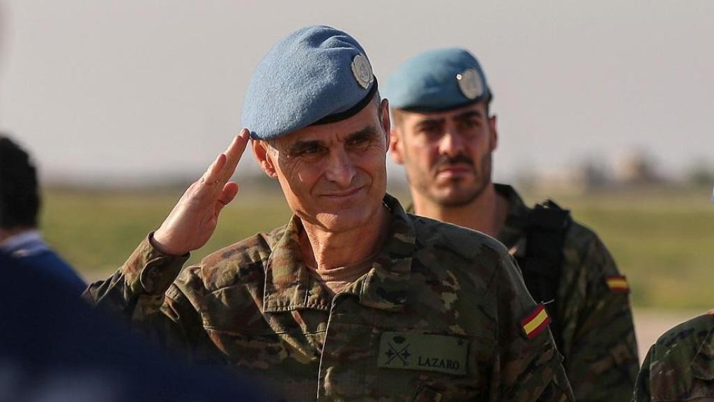 El general Aroldo Lázaro Sáenz es el  comandante de la UNIFIL en el Líbano desde febrero de 2022.