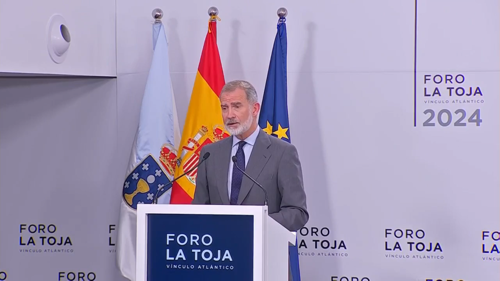 El Rey Felipe VI durante su discurso