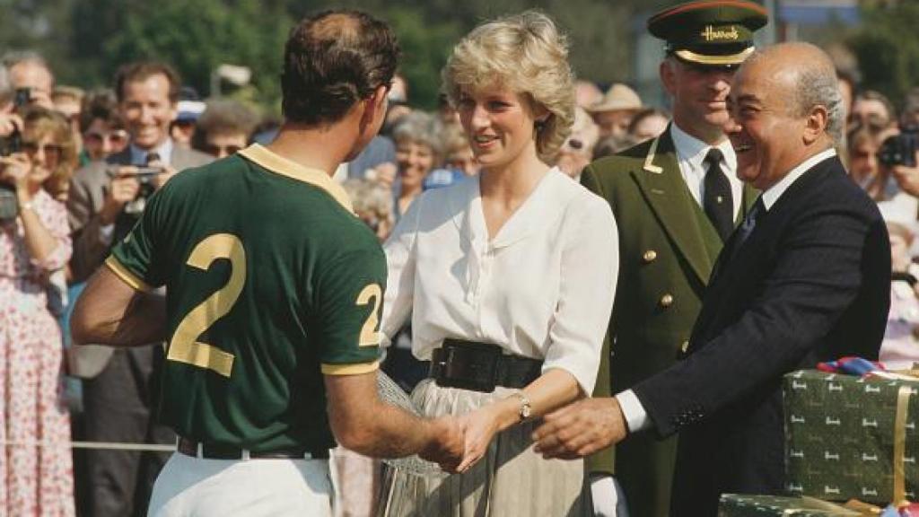 Diana de Gales junto a Mohamed Al Fayed.