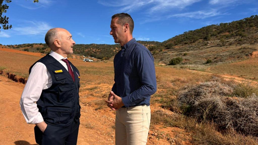 El delegado del Gobierno en Aragón, Fernando Beltrán, se ha desplazado al lugar de los hechos