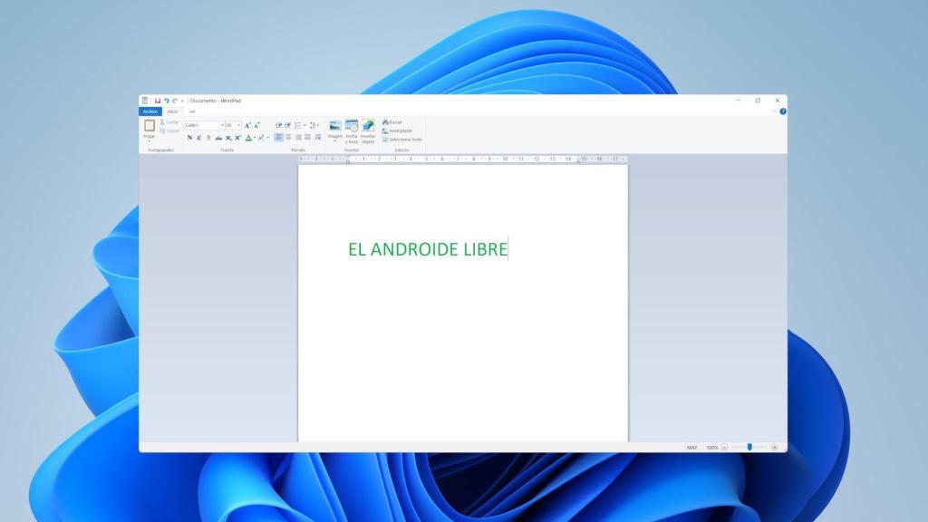 Microsoft WordPad on Windows 11