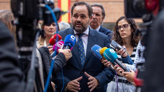 El presidente del PP de Castilla-La Mancha, Paco Núñez, este viernes en Toledo.