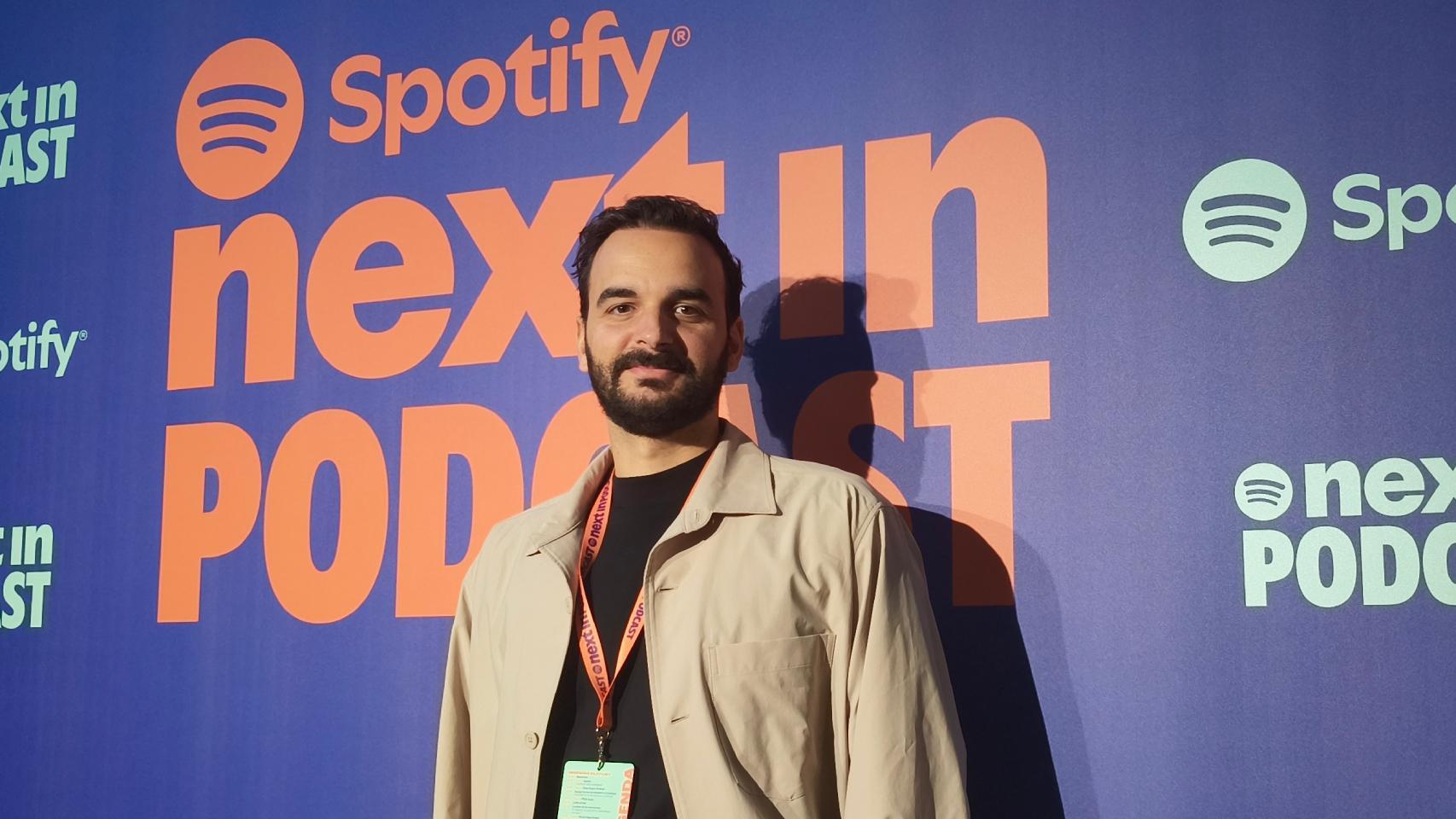 Eduardo Alonso, Head of Podcast de Spotify para el sur y este de Europa, en el evento Next in Podcast