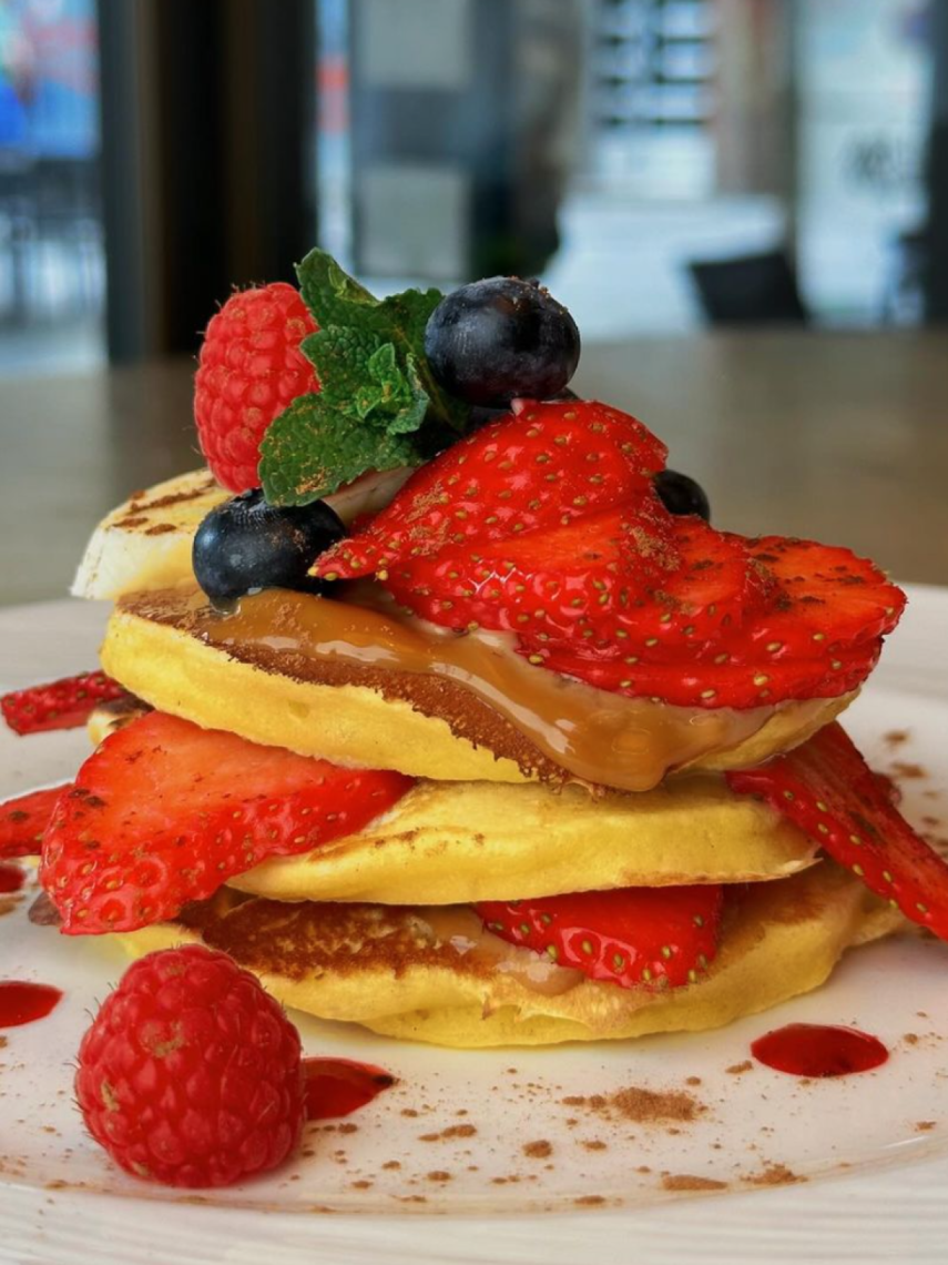 Las tortitas, una de las opciones más demandadas en los desayunos de La Planta.