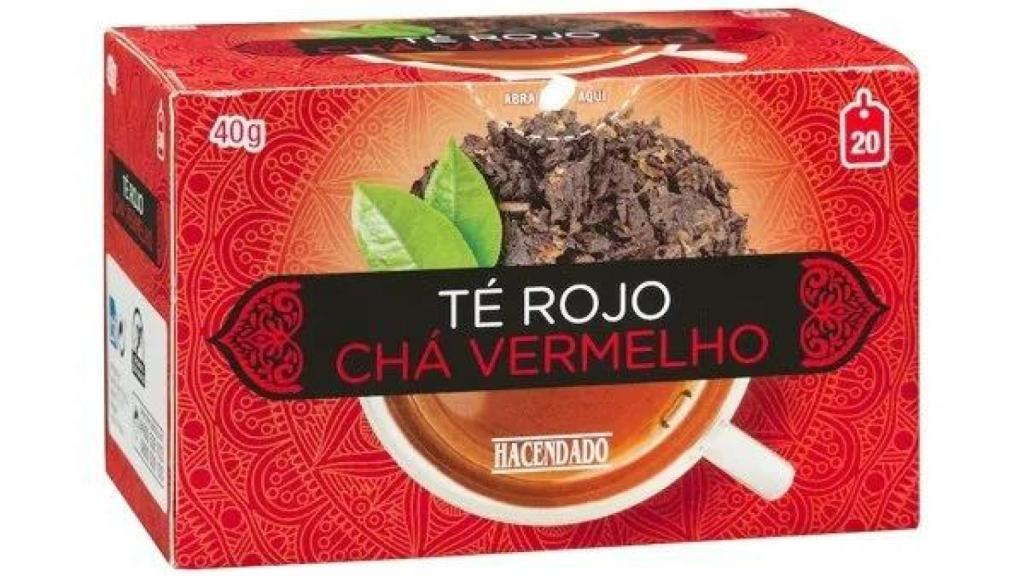 Té rojo de Hacendado.