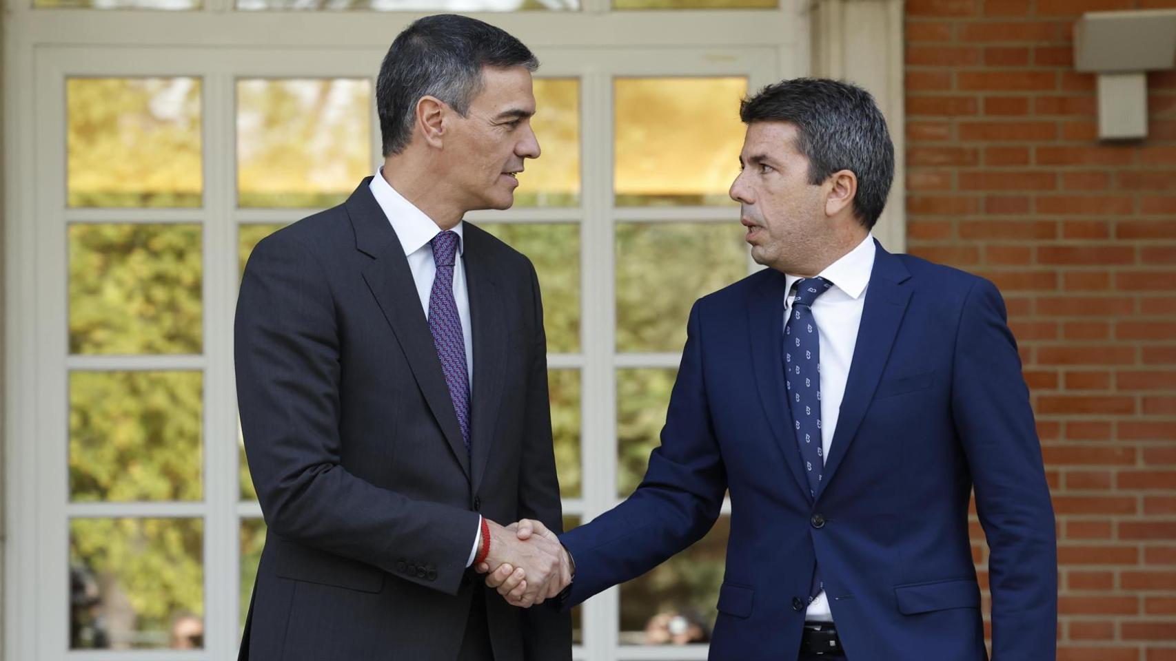 Pedro Sánchez recibe este viernes en Moncloa a Carlos Mazón