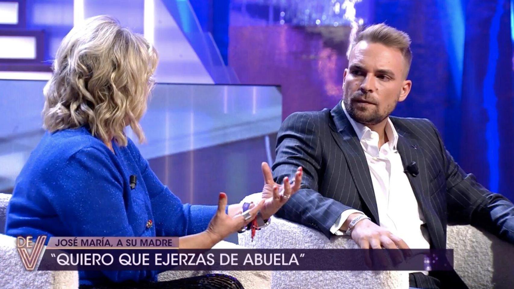 Terelu Campos y José María Almoguera en 'De viernes'.