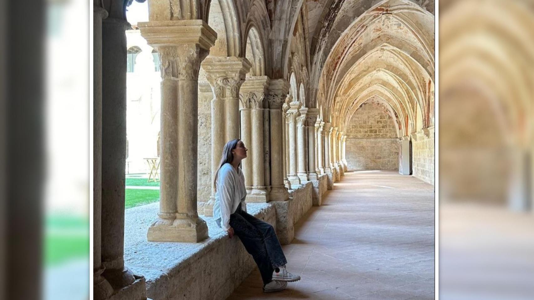 Lucía Pombo en el Monasterio de Valbuena