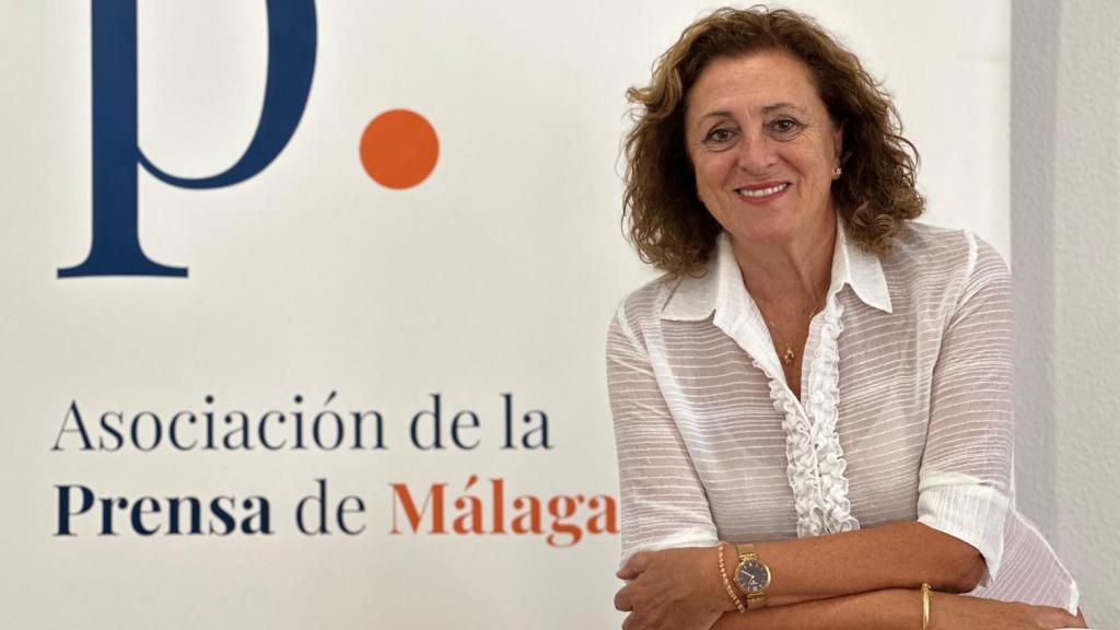 Elena Blanco, presidenta de la Asociación de la Prensa de Málaga, posa para EL ESPAÑOL de Málaga.