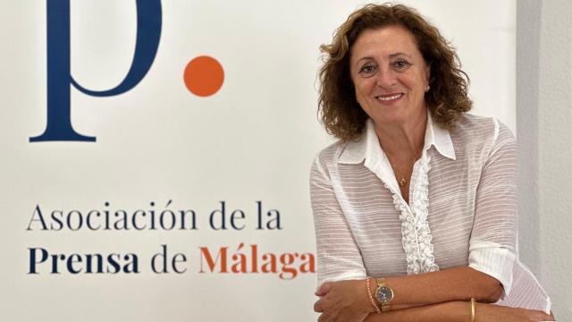 Elena Blanco, presidenta de la Asociación de la Prensa de Málaga, posa para EL ESPAÑOL de Málaga.