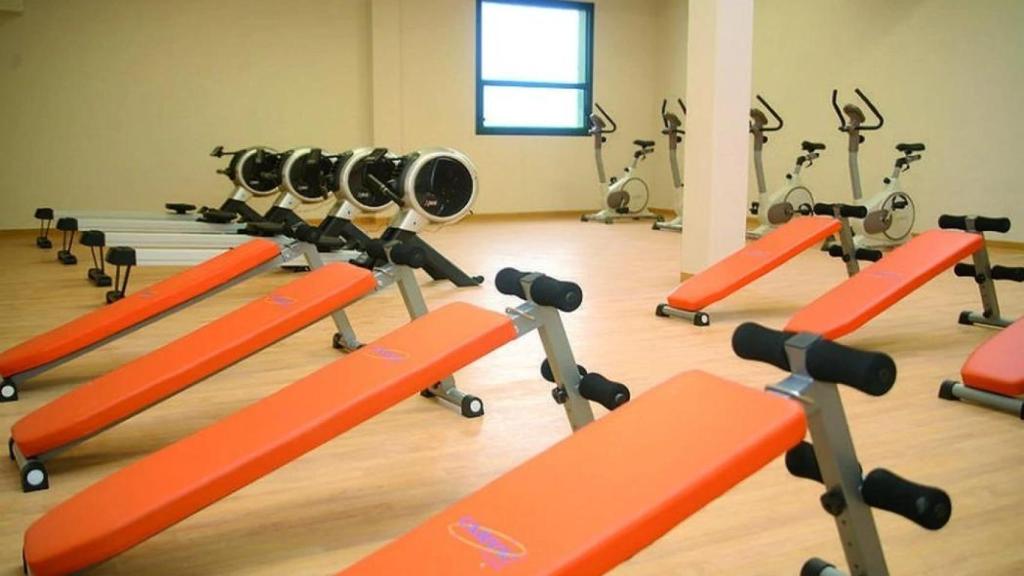 Gimnasio en la prisión de Zaballa en Álava.