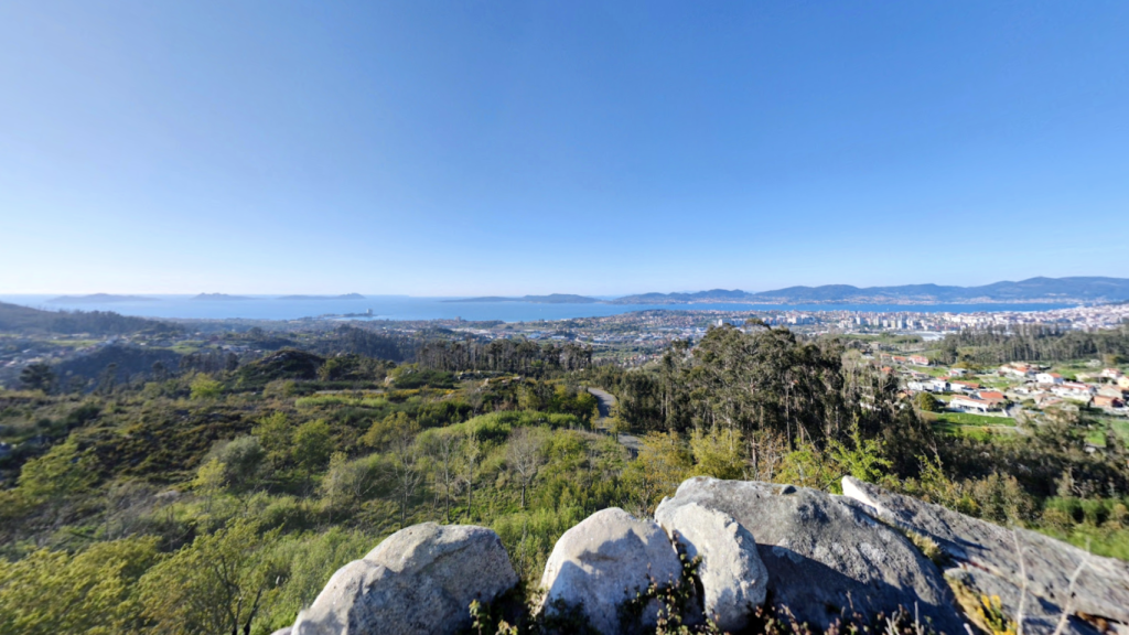 Vistas desde el alto de Porteliña, entorno más próximo al antiguo vertedero