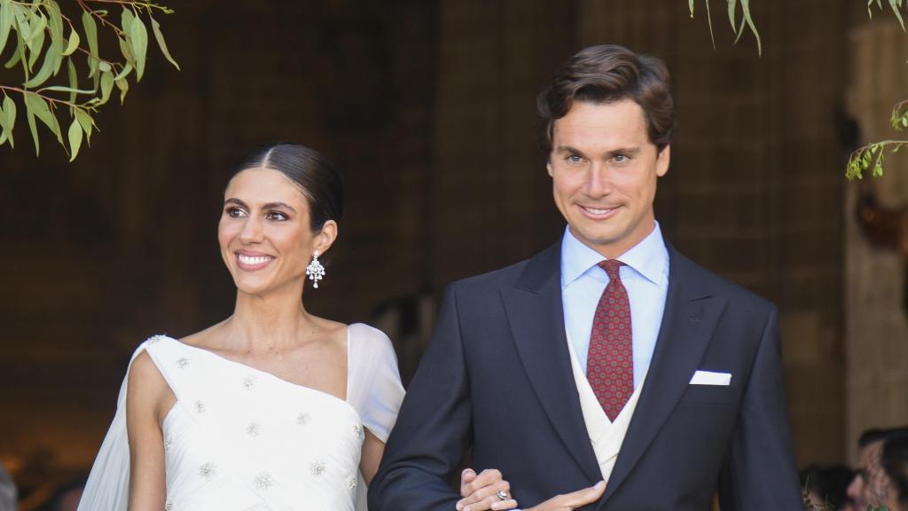 Ana Cristina Portillo y Santiago Camacho el día de su boda.