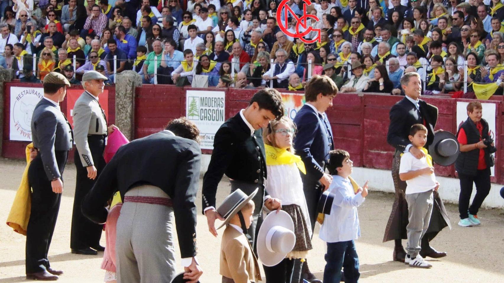 Imagen del festival taurino solidario de Ledesma