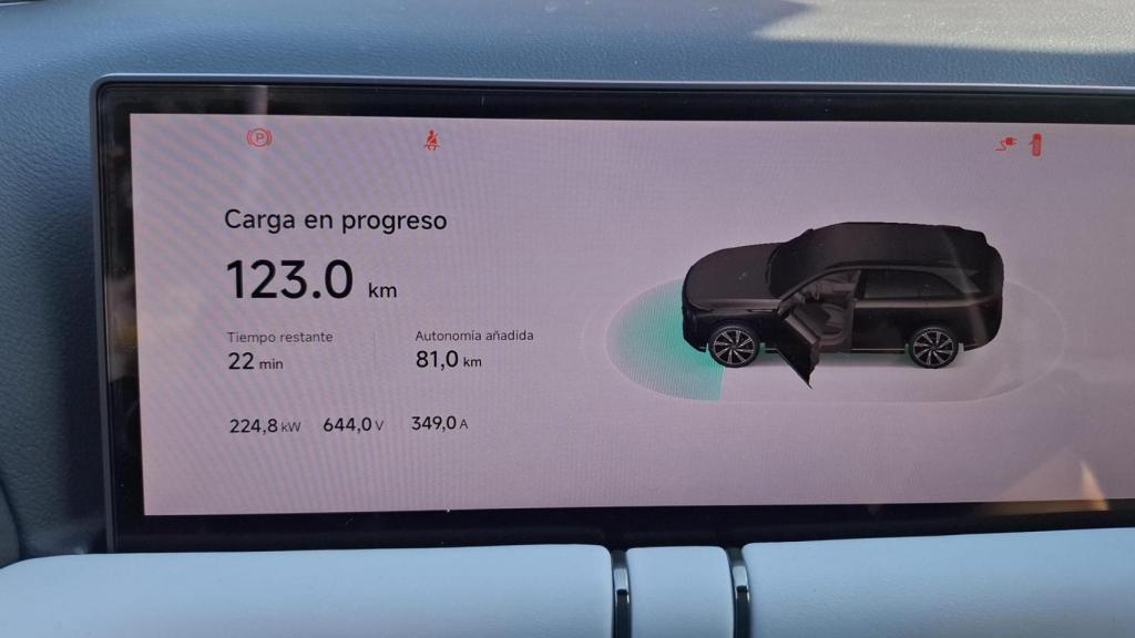 Este SUV se carga al 80% en 20 minutos.