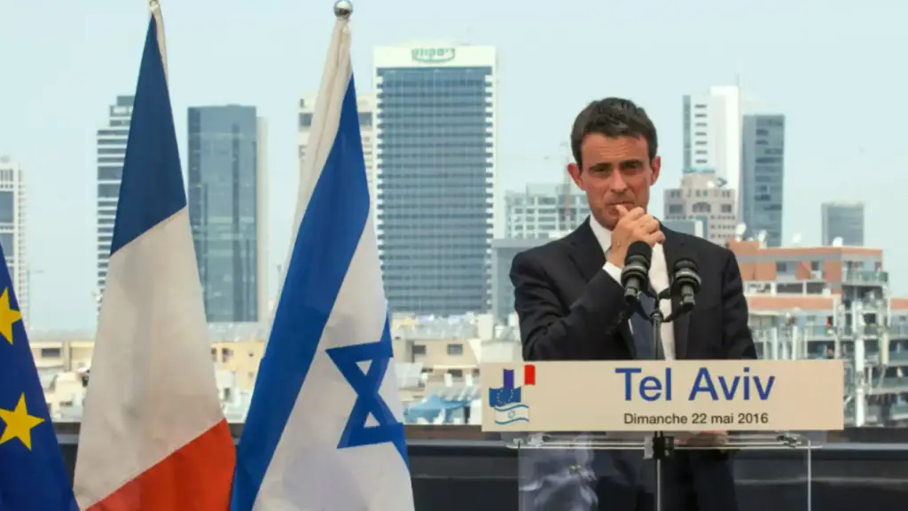 El ex primer ministro francés, Manuel Valls, en un viaje a Tel Aviv en 2016.