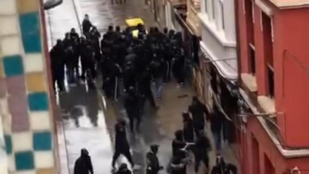 A Coruña vuelve a sufrir incidentes esta mañana con los ultras del Málaga