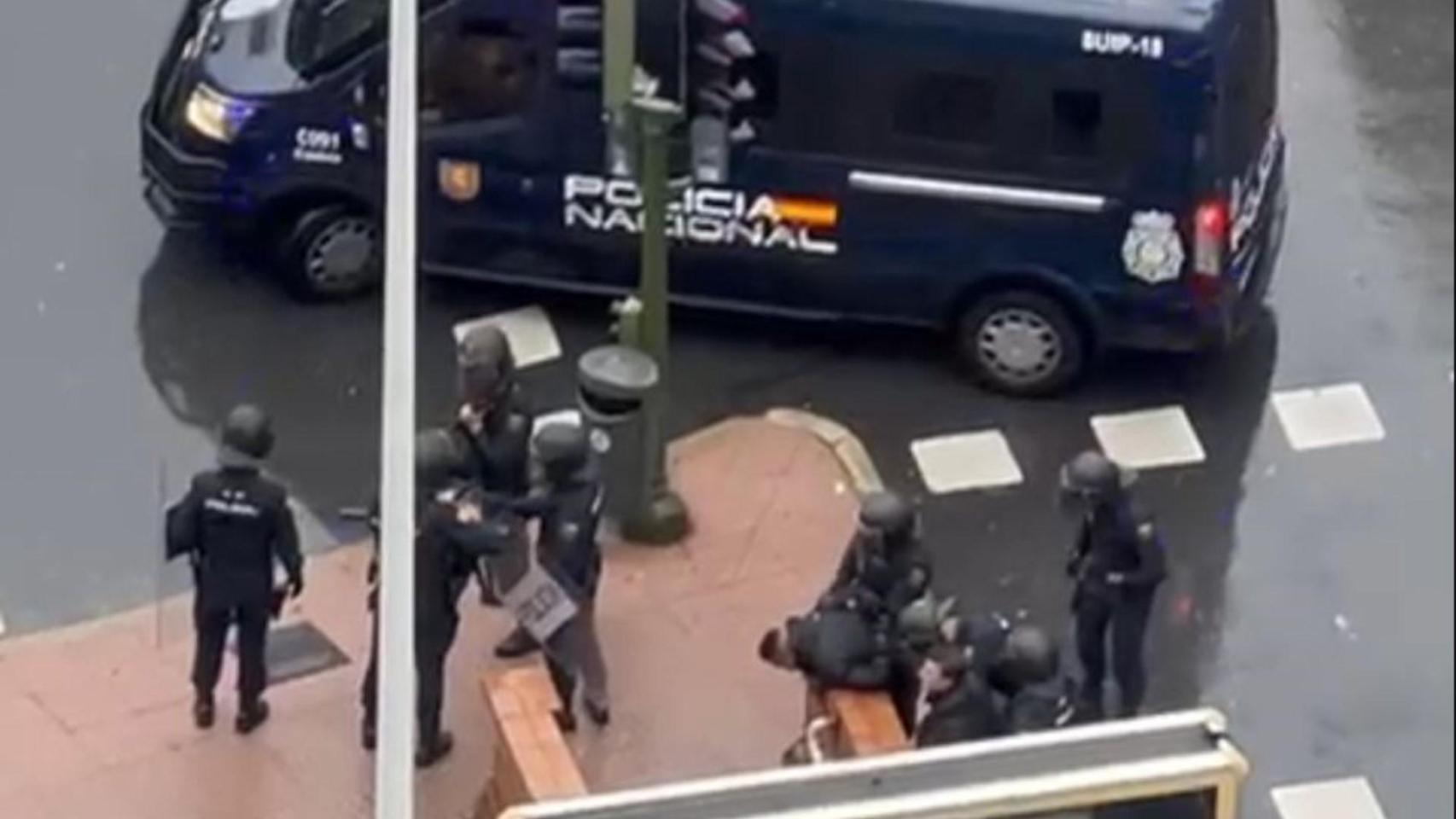 Dos ultras del Deportivo fueron detenidos este domingo.