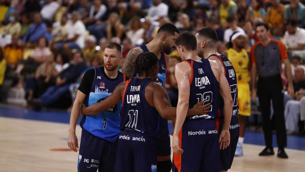 El equipo del Basquet Coruña en Gran Canaria