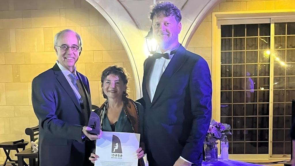 El director de la fundación Marq, Josep Albert Cortés, este sábado en la entrega de los premios DASA.